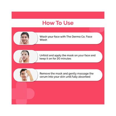 The Derma Co. 1.5 Percent AHA Plus BHA Sheet Mask for Clear and Smooth Skin 20gm - Sheet Masks