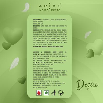 Arias by Lara Dutta Eau De Parfum - Desire 50 ml - Women Perfumes (Edt/Edp)