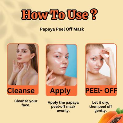 Riyo Herbs Papaya Peel Off Mask 100 gm - Masks & Peels