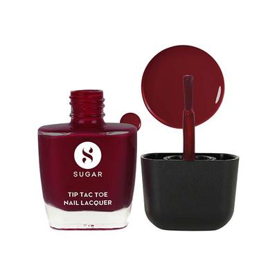 Sugar Cosmetics Tip Tac Toe Nail Lacquer Classic 30 - Maroon Meadow 9 ml - Nail Polish
