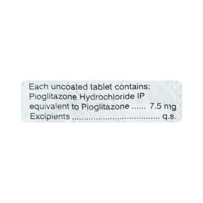 Pioz 7.5mg Tablet 10'S - Diabetes-Ant