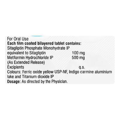 SITARED M XR 100/500 Tablet 10's - Diabetes-Ant