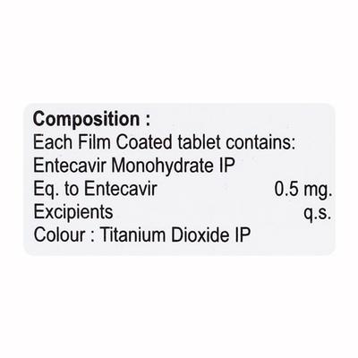 ENTIVAC 0.5 Tablet 10's - Viral infections-Ant