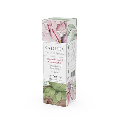 Sadhev Ayurvedic Facial Cleansing Oil With Triphala, Safron, and Rosa Centifolia 75 ml - Make Up Removers