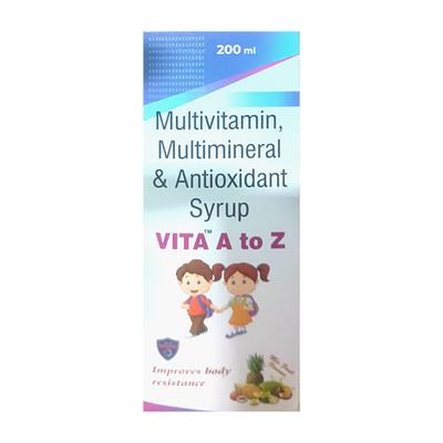 VITA A TO Z MIX FRUIT FLAVOUR Syrup 200ml - Supplements-Vam