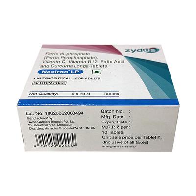 NEXIRON LP+ NUTRACEUTICAL GLUTEN FREE Tablet 10's - Supplements-Vam