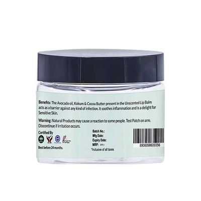 Mirah Belle - Unscented Lip Balm -Softening and Hydrating - Good for Sensitive, Damaged and Pigmented Lips 15 gm - Lip Balms