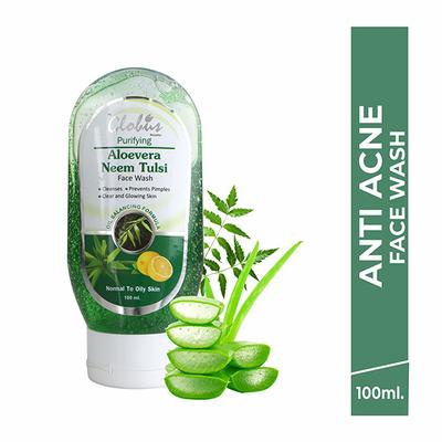 Globus Remedies Aloe Vera Neem and Tulsi Face Wash 200ml 2's - Face Washes