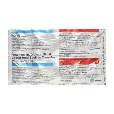 Tresmox LB D Capsule 10'S - Bacterial Infections-Pen