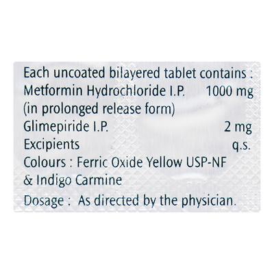 Amaryl M Forte 2mg Tablet 15'S - Diabetes-Ant