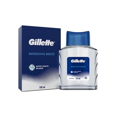 Gillette After Shave Splash Refreshing Breeze, White 100ml - Aftershave Lotion