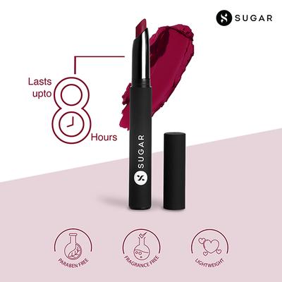 SUGAR Cosmetics Matte Attack Transferproof Lipstick - 17 Grateful Red 2gm - Lipsticks