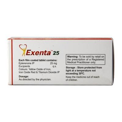 Exenta 25mg Tablet 10'S - Hypertension-Diu