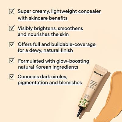 Quench Botanics Mesmerice Brightening Concealer - Light Medium 10 ml - Concealer
