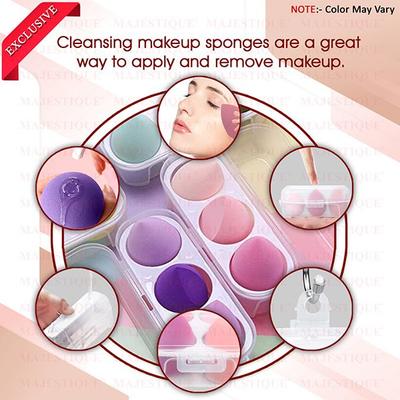 Majestique 3 Blender Box Blending Sponge Makeup Cosmetic Sponge For Dry and Wet Use 3's - Sponges & Applicators