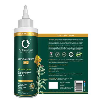 Organic Forest (100% Chemical-Free) Anti Dandruff Hair Oil 100 ml - Hair Oils