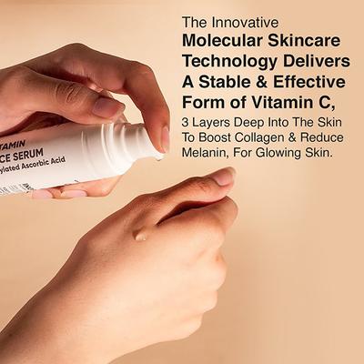 Cos IQ Vitamin C 8 percent Face Serum Only 2 Ingredients Safe and Effective Skin Brightening Serum 30 ml - Face Serum