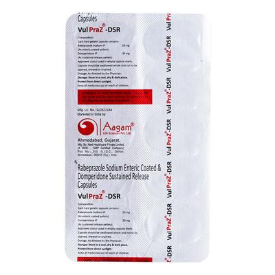 Vulpraz Dsr Capsule 10's - Ulcer/Reflux/Flatulence-Aaa