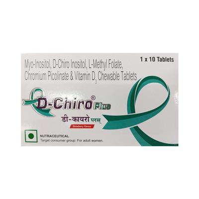 D Chiro Plus Strawberry Flavour Chewable Tablet 10'S - Supplements-Vam