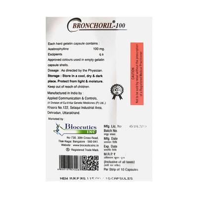 BRONCHORIL 100 Capsule 10's - Asthma/COPD-Ast