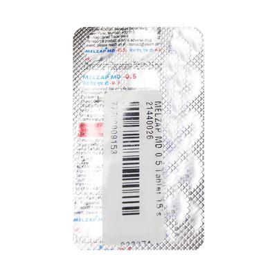 MELZAP MD 0.5 Tablet 15's - Anxiety-Anx