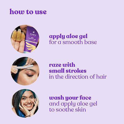 Bombae Face & Eyebrow Razor for Women 4's - Shaving & Hair Removal