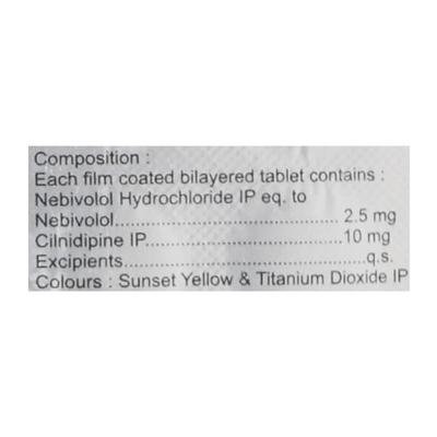 LN BETA 2.5 Tablet 15's - Hypertension-Bet