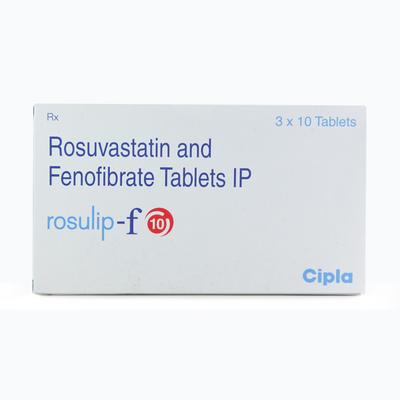 Rosulip F 10mg Tablet 10'S - High Cholesterol-Dys