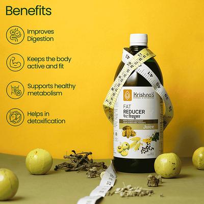 Krishna's Herbal & Ayurveda Fat Reducer Juice 1000 ml - Ayurvedic Juices