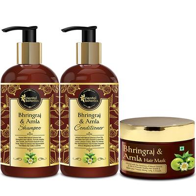 Oriental Botanics Hair Shampoo 300 ml + Conditioner 300 ml + Mask 200 ml - Bhringraj & Amla - Shampoos