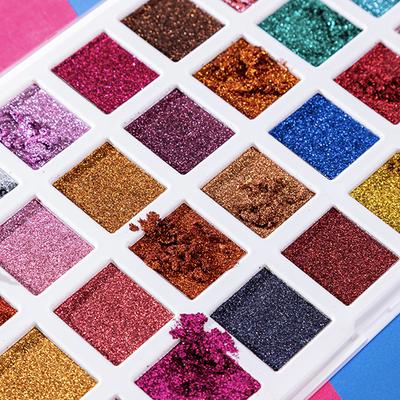 Pigment Play Rainbow Glow Max Effect Glitter Palette - One Love 50.4gm - Face Palettes