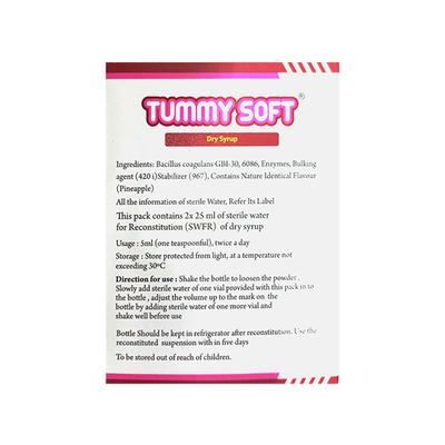 TUMMY SOFT (VEG) Dry Syrup 50ml - Digestion-Dig
