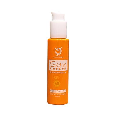 Matt Look Sun Defuse Sunscreen SPF 40, +UVB/UVA, Non-Gresy Formula, SC-02 for all Skin Types 100ml - Body Sunscreen