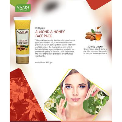 Instaglow Almond & Honey Face Pack 120 gm - Face Packs