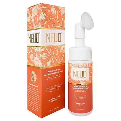 NEUD Acne Control Foaming Face Cleanser With Salicylic Acid, Neem and Tea Tree Oil (150ml X 2) 2's - Skin-Treatment