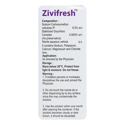 ZIVIFRESH Eye Drops 10ml - Dry Eye-Olt
