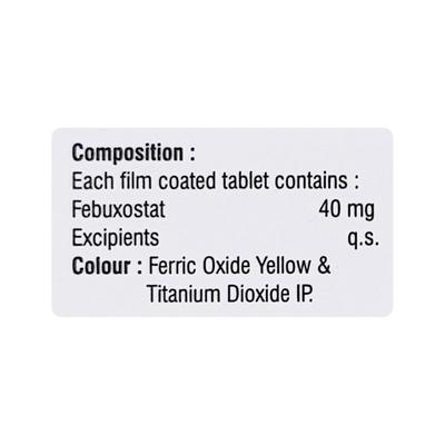 FEBUVAC 40 Tablet 10's - Gout