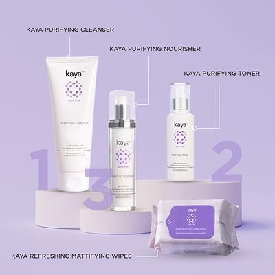 Kaya REFRESHING MATTIFYING WIPES 30's - Facial Wipes & Tissues