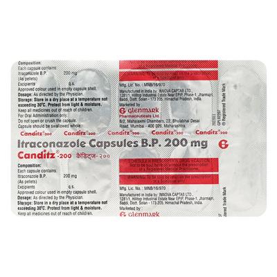 Canditz 200mg Capsule 10'S - Fungal Infections-Anf