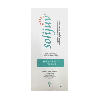 SOLIJUV SPF 50 PA+++ UVA UVB SUPERIOR Sunscreen Gel 30g - Sun Protectors-Emo
