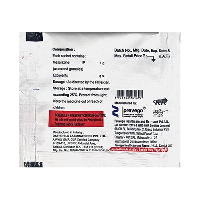 MESALINE 1 Granules 2g - Ulcerative Colitis/Bowel Inflammatory Disease-GIT