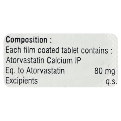 ATORVATIN 80 Tablet 10's - High Cholesterol-Dys