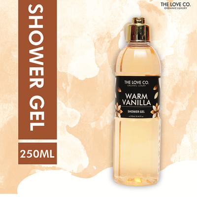 The Love Co. Luxury Warm Vanilla Body Wash for Women - Nourishing & Hydrating Shower Gel for Men For All Skin Types 250 ml - Shower Gels & Body Wash