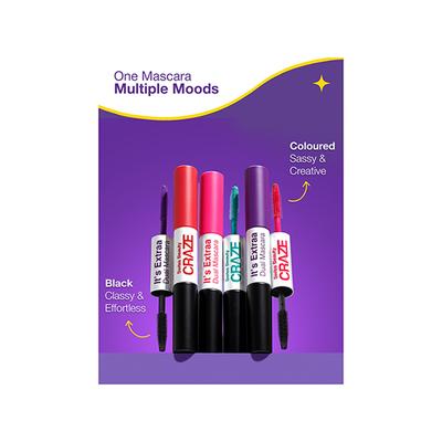 Swiss Beauty Craze It's Extraa Dual Mascara-Teal Vibes 5 g - Mascaras