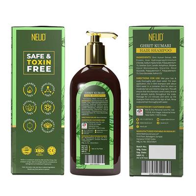 NEUD Premium Ghrit Kumari Hair Shampoo for Men & Women 300 ml - Shampoos