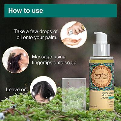 Arganic by Aryanveda Hair Oil - Moroccan Argan 100 ml - Hair Oils