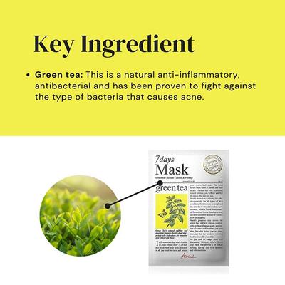 Ariul Seven Days Mask Green tea 20 ml - Sheet Masks