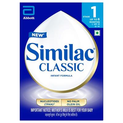 Similac Classic Infant Formula stage 1 Powder (Up to 6 months) Refill Pack 400 g - Baby And Infant Supplements