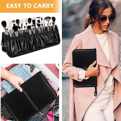 Bronson Professional Makeup Brush Travel Kit Pouch Storage Organizer 14 Pockets 1's - Makeup Pouches