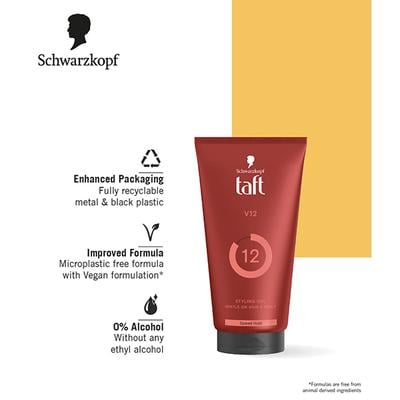 Schwarzkopf V12 Styling Gel Speed Hold 150 ml - Hair Gels & Waxes